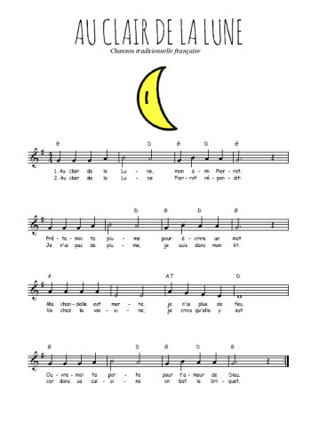 Au clair de la Lune